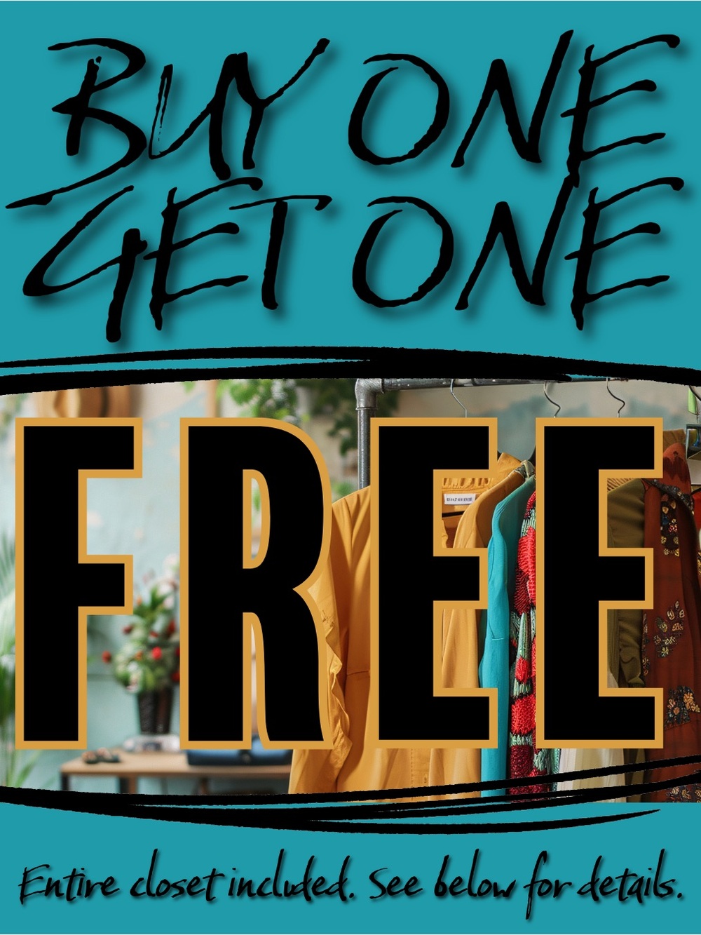 BUY ONE, GET ONE FREE!!!